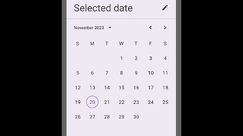 Jetpack Compose DatePicker