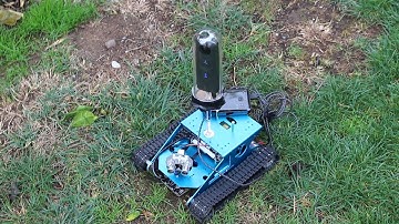 RICOH THETA Raspberry Pi Monitoring Robot with Protective Case