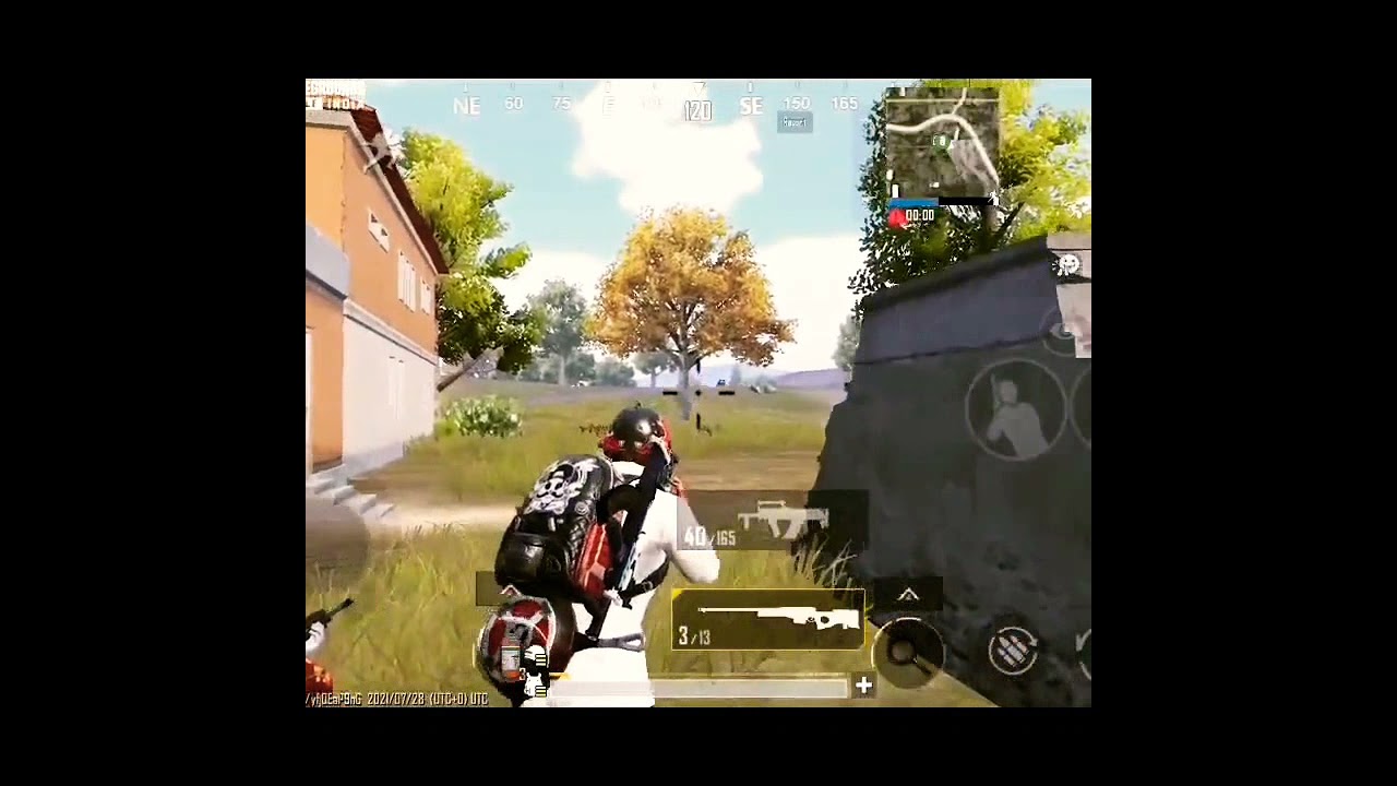 AWM headshot running car...