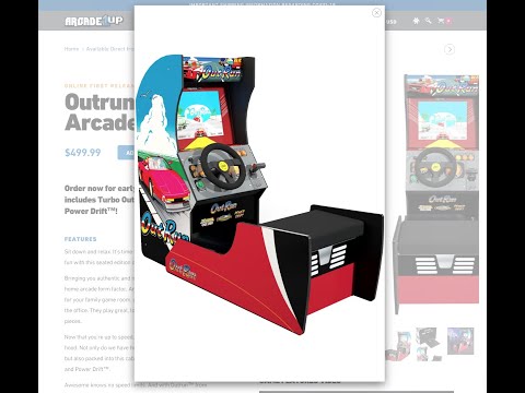 Arcade 1UP Arcade Cabinet - OUTRUN w. Wheel, Shifter, Pedals & Seat - FIRST LOOK from vypermajik