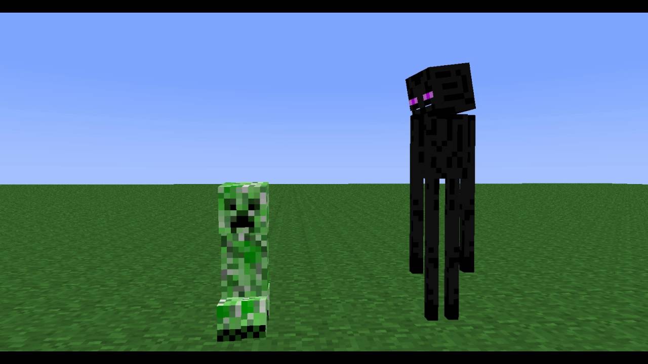 Minecraft Animation Enderman And Creeper Dancing Youtube 