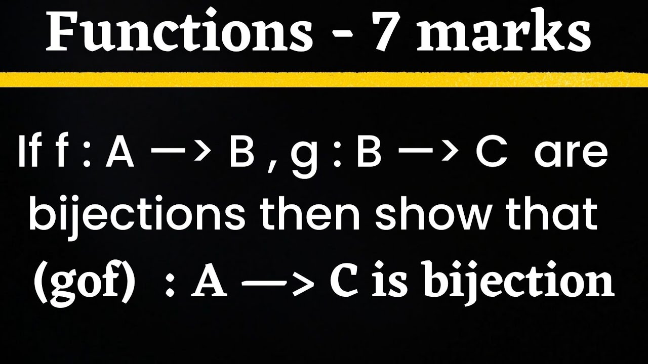 Functions | Theorem - 1 @EAG - YouTube