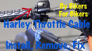 Harley Davidson Throttle Cable Install, Remove, Replace, Repair | Motorcycle Biker Podcast