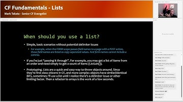 CF Foundations: Leveraging the List Built-In Functions