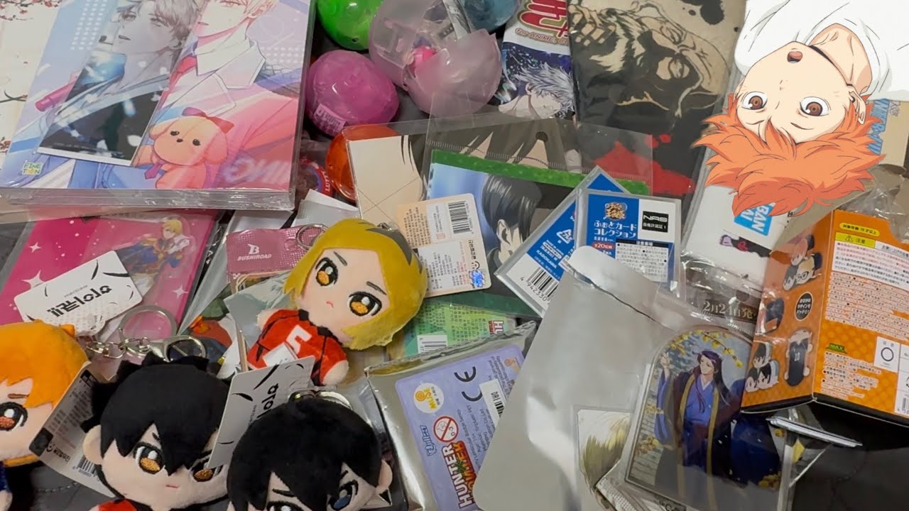 오타쿠 포장 브이로그❤️ _주술회전 _하이큐 -헌터x헌터_데스노트_쿠로바스_홍대_ 탕진...