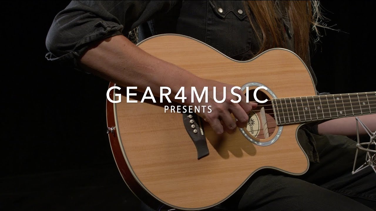 Thinline Electro Acoustic Guitar by Gear4music