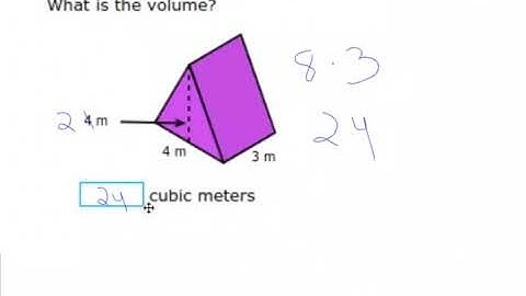 Volume of Triangular Prism Video Lesson