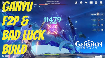 Ganyu Level 80 with Trash Artifact, F2P & Bad Luck Build Friendly! - Genshin Impact Showcase