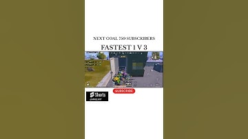 FASTEST 1 V 3 #shorts #youtubeshorts #viral #trendingshorts #bgmishorts #gaming #pubgmobile #1v3