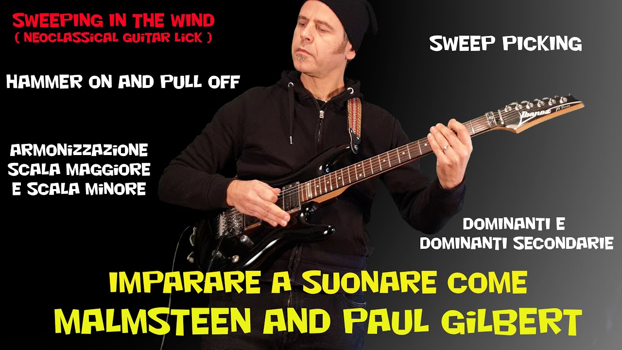 SWEEPING IN THE WIND (ELECTRIC GUITAR TUTORIAL) Gianluca Simonelli