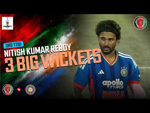 Nitish Kumar Takes 3 Wickets! 🏏 | Afghanistan vs India | Match 03 | T20I Series 2026 | ACB | 31A1T