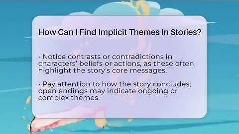 How Can I Find Implicit Themes In Stories? - The Prose Path