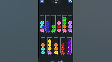 ball sort game @kk Gamer 532🔥 Level 55 💯#👀 sort game video