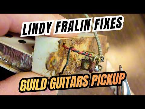 Lindy Fixes Unique GREEN WIRE Guild Pickup!