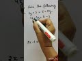 Linear Equations in one variable, Class 8th, Chapter -2, Exercise -2.1#shorts#shorts#shorts#shorts