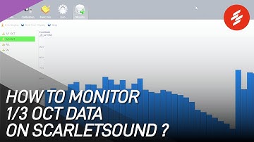ST15D Sound Analyzer: How to monitor 1/3 OCT data on Computer using ScarletSound Software?