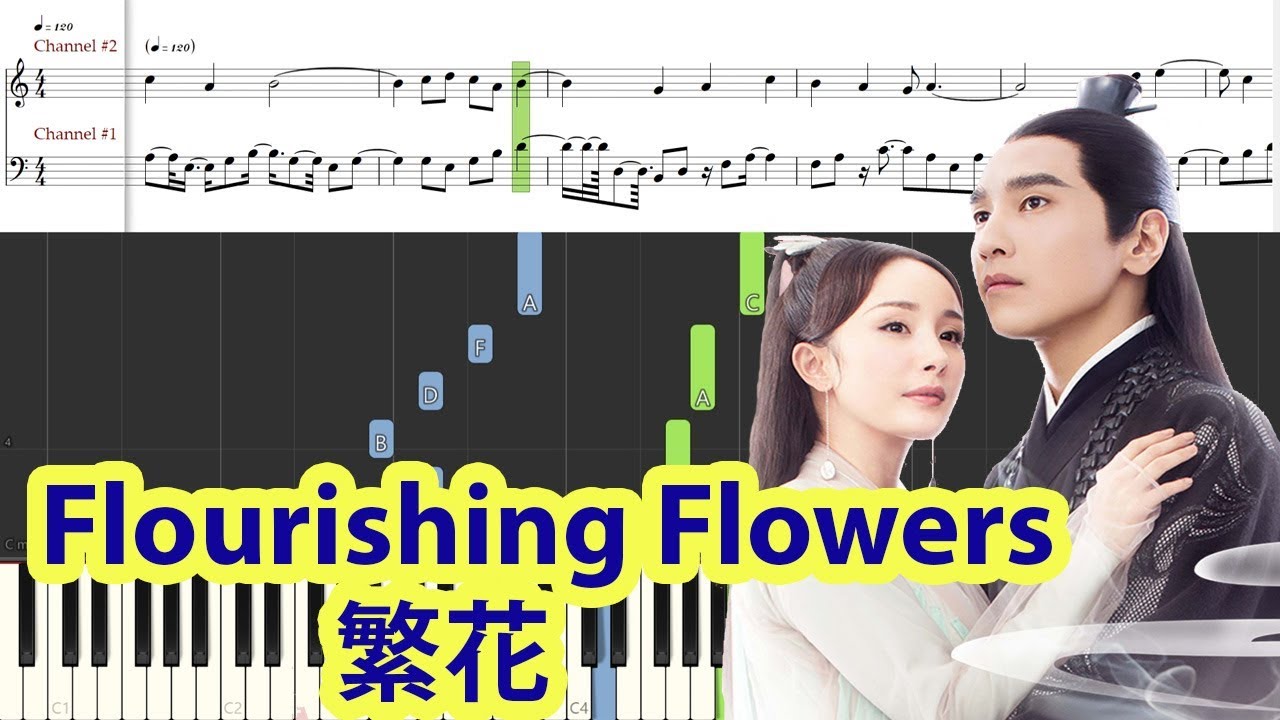 [Piano Tutorial] Flourishing Flowers | 繁花 (三生三世十里桃花 OST) - Dong Zhen | 董貞