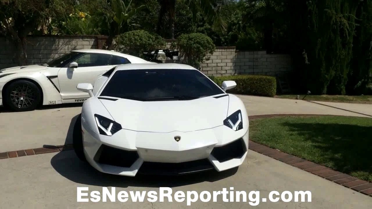 Leo Santa Cruz Lamborghini He Bought From Floyd Mayweather Esnews Boxing Youtube