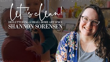 Declutter My Art Space - Organizational Solutions - ADHD Clean With Me - Small Art Studio Setup