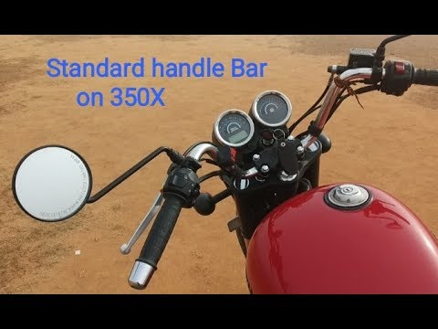 thunderbird 350 handlebar modified