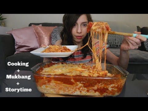 cheesy-baked-ziti-recipe-+-mukbang