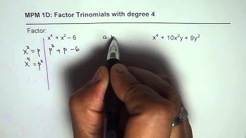 Factor Degree Four Quartic Expression Using Sum and Product x^4 + 10x + 9y^2