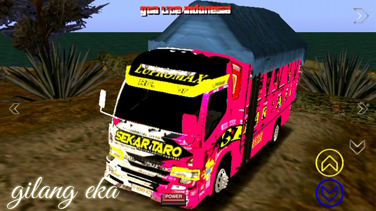 Rivew mod TRUK  CANTER  SEKAR TARO Gta sa android YouTube