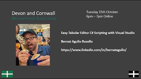 Easy Tabular Editor C# Scripting with Visual Studio by Bernat Agullo Rosello