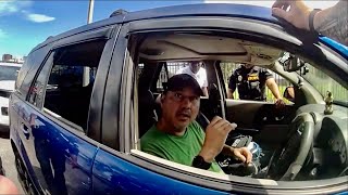 Man Turns Simple Police Stop Into a Full-Blown Street Brawl