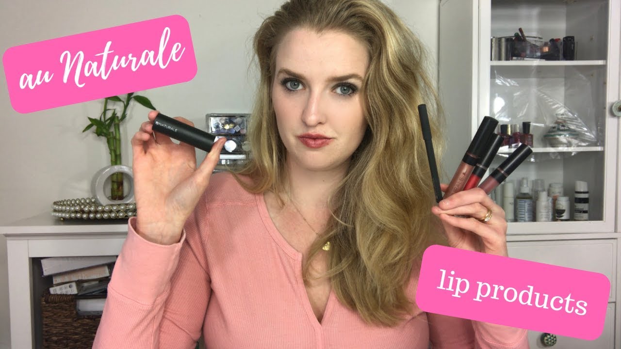 ALL OF THE AU NATURALE LIP PRODUCTS| review & demo| clean, green, organic