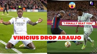 Vinicius Jr Finally Beat Araujo With Amazing Body Feint Skill - Barcelona Vs Real Madrid