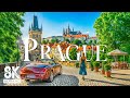 Prague 8K drone view &bull; Amazing Aerial View Of Prague | Relaxation film with calming music