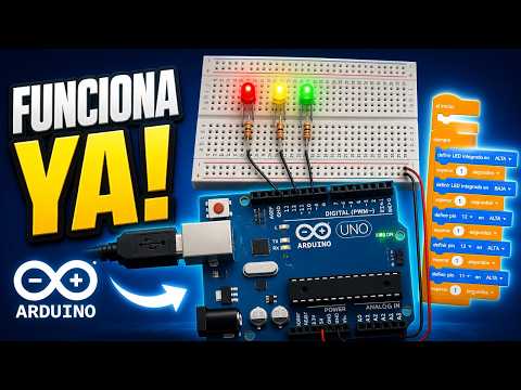 ¡Aprende Arduino desde CERO hoy mismo!🚦✨ Simulación Semáforo Tinkercad!!🚦