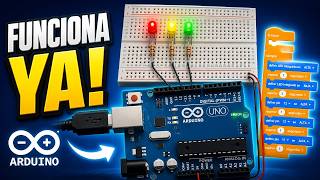 ¡Aprende Arduino desde CERO hoy mismo!🚦✨ Simulación Semáforo Tinkercad!!🚦