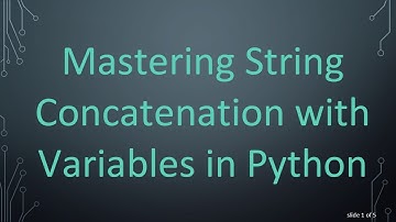 Mastering String Concatenation with Variables in Python