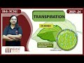 Transpiration with board questions ICSE