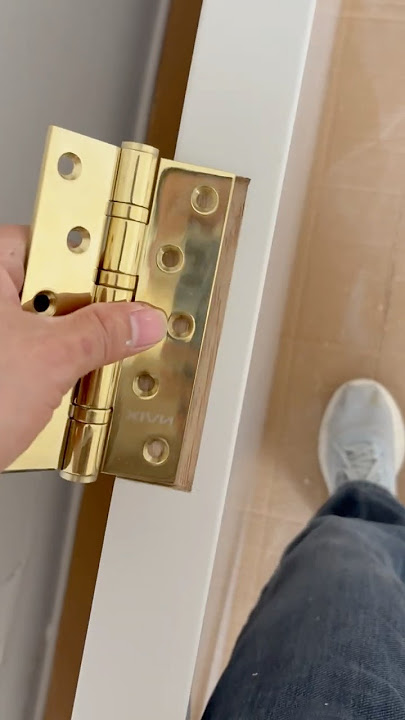 Concealed Hinge Installation on Large Wooden Doors 🛠️