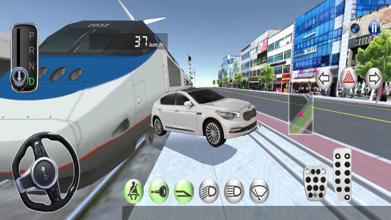 3D Driving Class - Bullet Train Vs New Car - Android IOS Gameplay