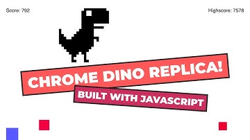 Chrome Dino Replica Game in JavaScript | HTML5 Canvas Tutorial