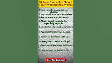 10 Rules Every Man Must Know Before Dating a Woman | Relationship Psychology Tips