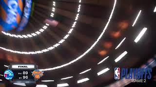Digital sports universe: NBA 2k26 season eastern conference Playoff 76ers at Knicks  rd 1 gm 2