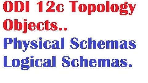 ODI 12c Tutorial Lession4 on Topology Overview