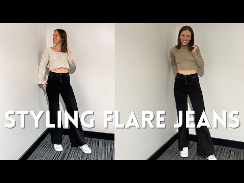 How To Style Black Flare Jeans #OutfitStyling: #VLOGMAS Day 6