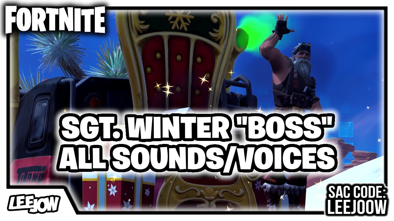 Fortnite - Sgt. Winter "Boss" | All Sounds/Voices (Chapter 3 - Season 1)