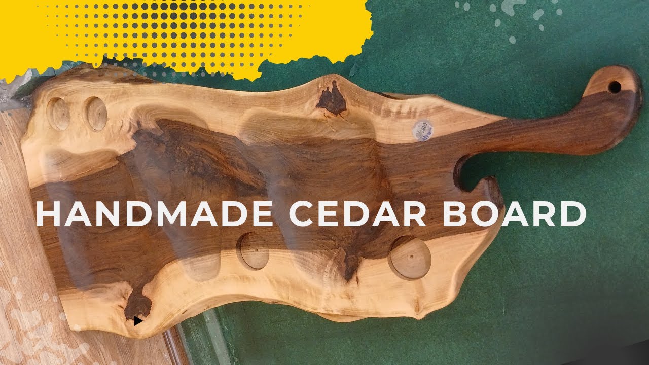 Handmade wooden cedar board- Walnut wood