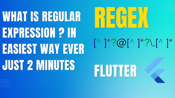 Regular Expression in Flutter with Example in Just 2 Minutes RegEx Tutorial