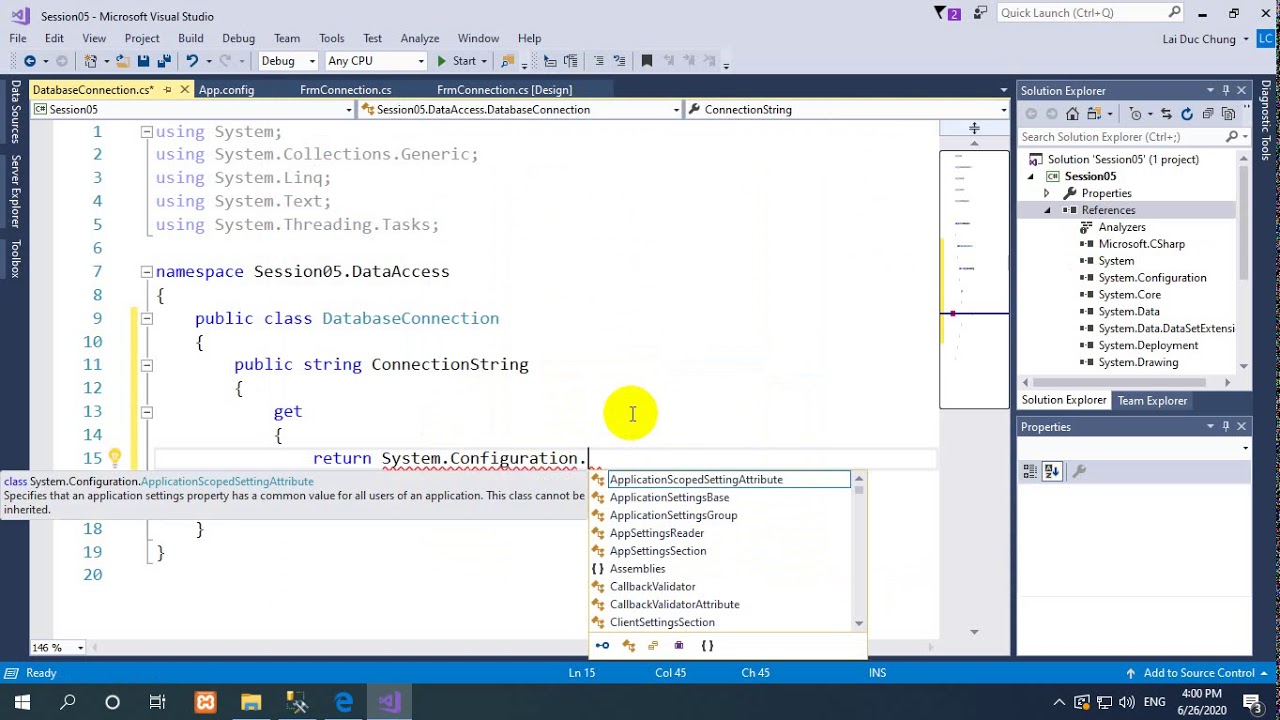 C1808J1-Data Access using ADO.NET with SQL Server - YouTube