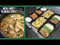 MEAL PREP FOR THE WEEK: 18 healthy meals for 2 (How Meal ...