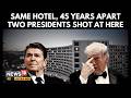 Same Hotel, 45 Years Apart | Reagan And Trump Both Shot At Here | Whie House Shooting | N18G | 4K