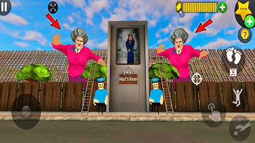 Scary Teacher 3D Giant Miss T Prank Barry Police Officer New Chapter Update Troll